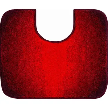 Koupelnová předložka Grund Moon 50 x 60 cm s výřezem pro WC rubínová 