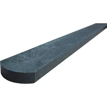 Příslušenství pro plot Plastové plotovky Transform půlkulaté 78x21x1000, šedé - recyklát - plastová plotovka - půlkulatá - recyklát