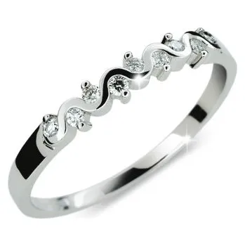 Prsten Steel Edge Prsten stříbro se zirkony 2086 Velikost: 52