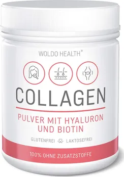 Kloubní výživa WoldoHealth Kolagen s kyselinou hyaluronovou a biotinem 500 g