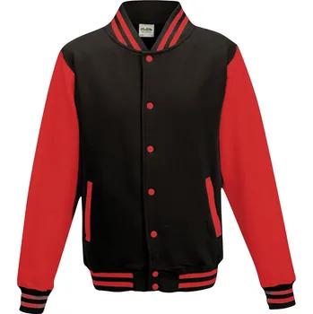 Pánská casual bunda Bunda Alex Baseball - černá-červená,