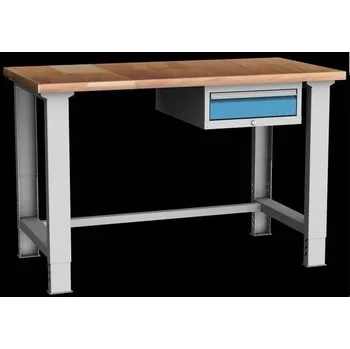 Dílenský stůl Set DPS 11 pracovní stoly stavitelný - ponky 1500 x750x850, Barvy skříní	 šedo-sv.modrá RAL5012