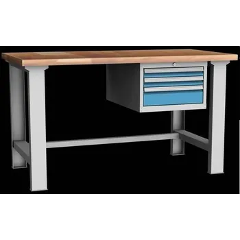 Dílenský stůl Set DPS 12 pracovní stoly - ponky 1500 x 750 x 850 Barvy skříní	 šedo-sv.modrá RAL5012