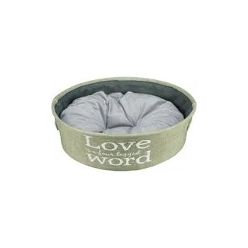 Pelíšek pro psa Kulatý pelech LANDO zelený 55 cm