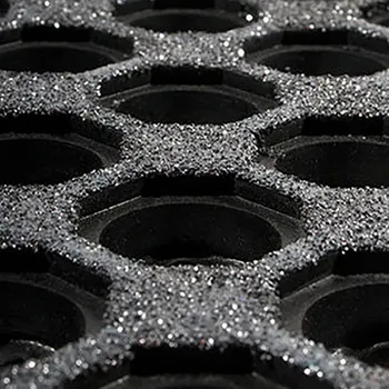 Rohožka Gumová olejivzdorná protiskluzová průmyslová modulární rohož Fatigue - 90 x 90 x 1,8 cm