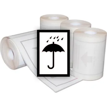 100 ks - Manipulační značka CHRÁNIT PŘED DEŠTĚM