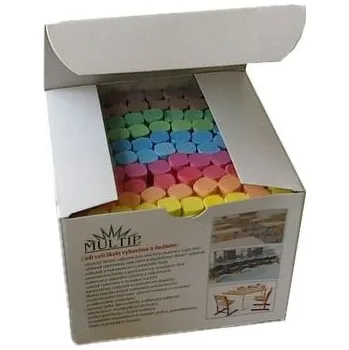 Bezprašné křídy MULTIP barevné – 10 barev / 100 kusů