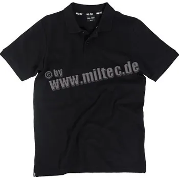 Pánské tričko Polokošile Mil-Tec Pikee - černá, M