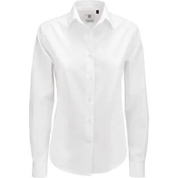 Dámská košile Košile dámská B&C Smart s dlouhým rukávem - bílá, 3XL