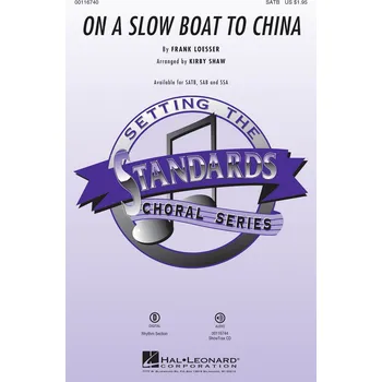 On a Slow Boat to China / SATB* a klavír/akordy