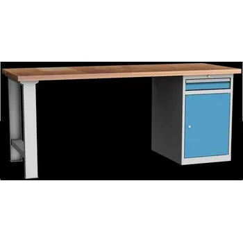 Dílenský stůl Ponk - set DPS 24 Dílenské pracovní stoly dílenský stůl šíře 2000 mm Barvy skříní	 šedo-sv.modrá RAL5012