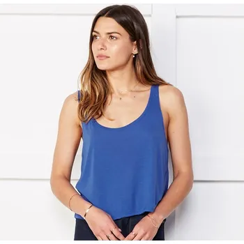 Tílko Bella Boxy Tank - modré, S