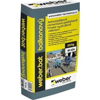 Samonivelační stěrka WEBER.bat balkonový potěr BP 404 25kg