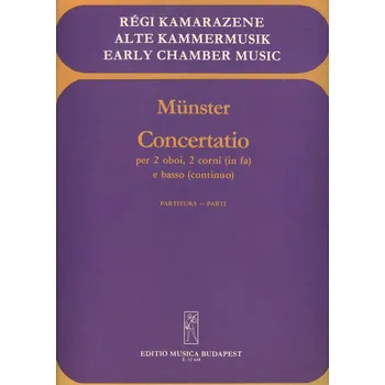 Münster: CONCERTATIO pro 2x hoboj, 2x lesní roh a klavír (basso continuo)