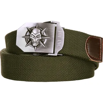 Opasek Opasek 101 Inc Skull Star - olivový, 130