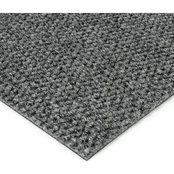 Koberec Šedá kobercová zátěžová vnitřní čistící zóna Fiona - 200 x 200 x 1,1 cm