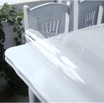 Stolování Mekke sklo Ubrus na stůl z měkkého skla 57x95 cm Průhledná lesklá folie