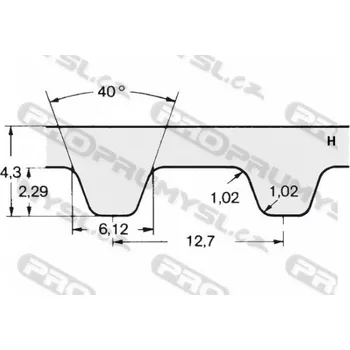 Řemen ozubený 280 H 150 (38,10 mm) optibelt ZR