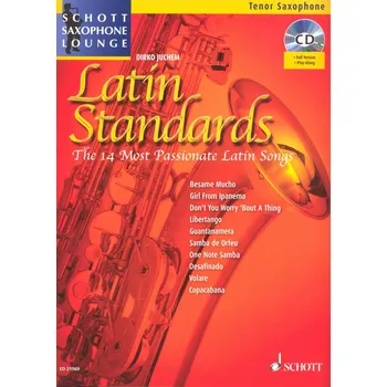 Latin Standards + Audio Online / tenorový saxofon a klavír