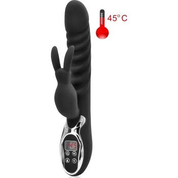 Vibrátor NAHŘÍVACÍ VIBRÁTOR 45 °C SILIKONOVÝ S KRÁLÍČKEM – 77763000