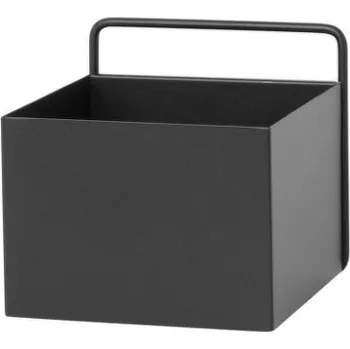 Úložný box Ferm Living Nástěnný box Wall Box Square, black
