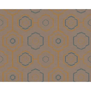 Tapeta Vliesová tapeta 37177-3 etno, modrá, oranžová / Vliesové tapety na zeď 371773 Ethnic Origin (0,53 x 10,05 m) A.S.Création