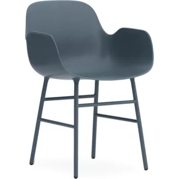 Jídelní židle Normann Copenhagen Židle Form s područkami, blue/steel