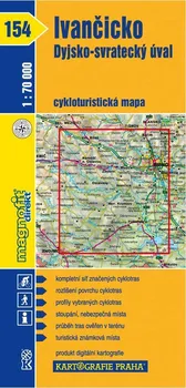 Ivančicko, Dyjsko-svratecký úval: Cyklomapa č. 154 1:70 000 - Kartografie Praha (2008, mapa)