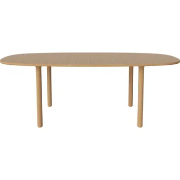 Jídelní stůl Bolia Rozkládací stůl Yacht round legs, oak veneer/oak