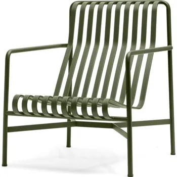 HAY Křeslo Palissade Lounge Chair High, olive