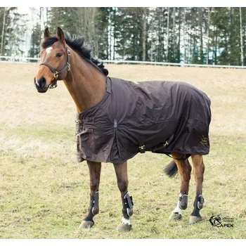 Deka pro koně Deka výběhová Horze -CRESCENDO 250G- - Hnědá - 155cm