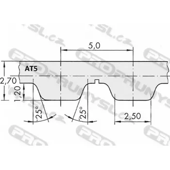 Auto-moto Řemen ozubený AT5 450 10 optibelt Alpha Torque