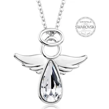 Náhrdelník Přívěsek anděl Rafael Crystal (Andělíček s krystalem Swarovski)