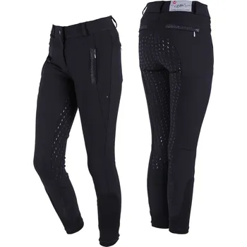 Jezdecké kalhoty Rajtky Mellany QHP s gripem, dětské, černé 164
