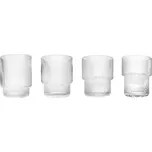 Ferm Living Sklenice Ripple, set 4ks