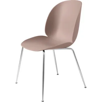 Jídelní židle Gubi Židle Beetle, chrome / sweet pink