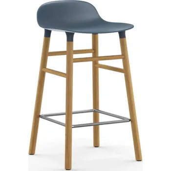 Barová židle Normann Copenhagen Barová židle Form 65 cm, blue/oak