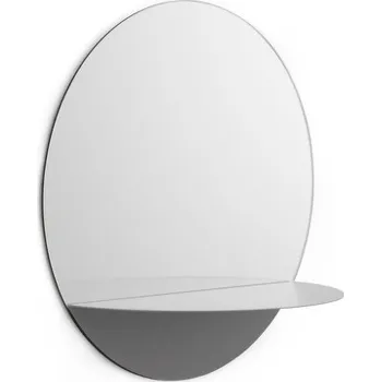 Zrcadlo Normann Copenhagen Zrcadlo Horizon Round, grey
