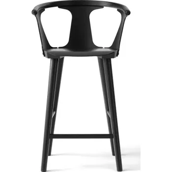 Barová židle &Tradition Barová stolička In Between SK7, black lacquered oak