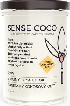 Rostlinný olej Sense Coco RAW Kokosový olej BIO 400 ml