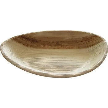 Jednorázové nádobí Talíř Hampi oválný BIO - palmový list 19 x 12,5 x 3 cm (25 ks)
