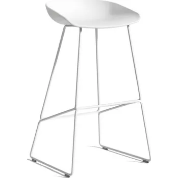 Barová židle HAY Barová stolička AAS 38 High Steel, white