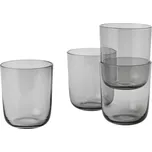 Muuto Sklenice Corky Glasses, vysoké grey, set 4 ks