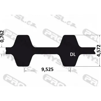 Řemen ozubený 390 DL 050 (12,70 mm) optibelt ZR