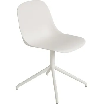 Muuto Židle Fiber Side Chair Swivel Base, natural white