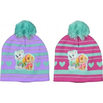 Čepice Zimní čepice Tlapková patrola/Paw patrol dívčí Barva: Fialová, Velikost: 52