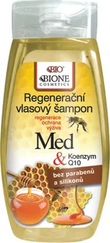 Šampon Bione Cosmetics Regenerační vlasový šampon Med + Q10 260 ml