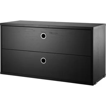 Komoda String Komoda String Chest With Drawers 78 x 30, black ash
