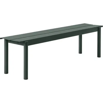 Zahradní lavice Muuto Lavice Linear Steel Bench 170 cm, dark green