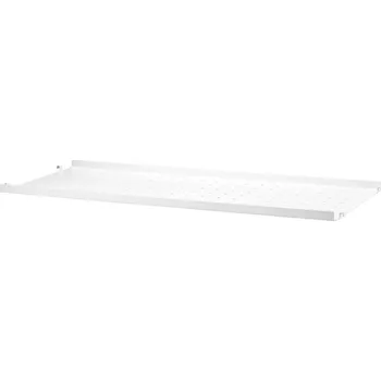 police String Police String Metal Shelf Low Edge 78 x 30, white